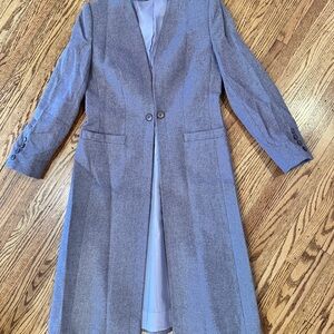Sophisticated Women's Gray Blazer Coat